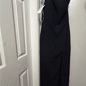 Classic Black Strapless Women's Dress